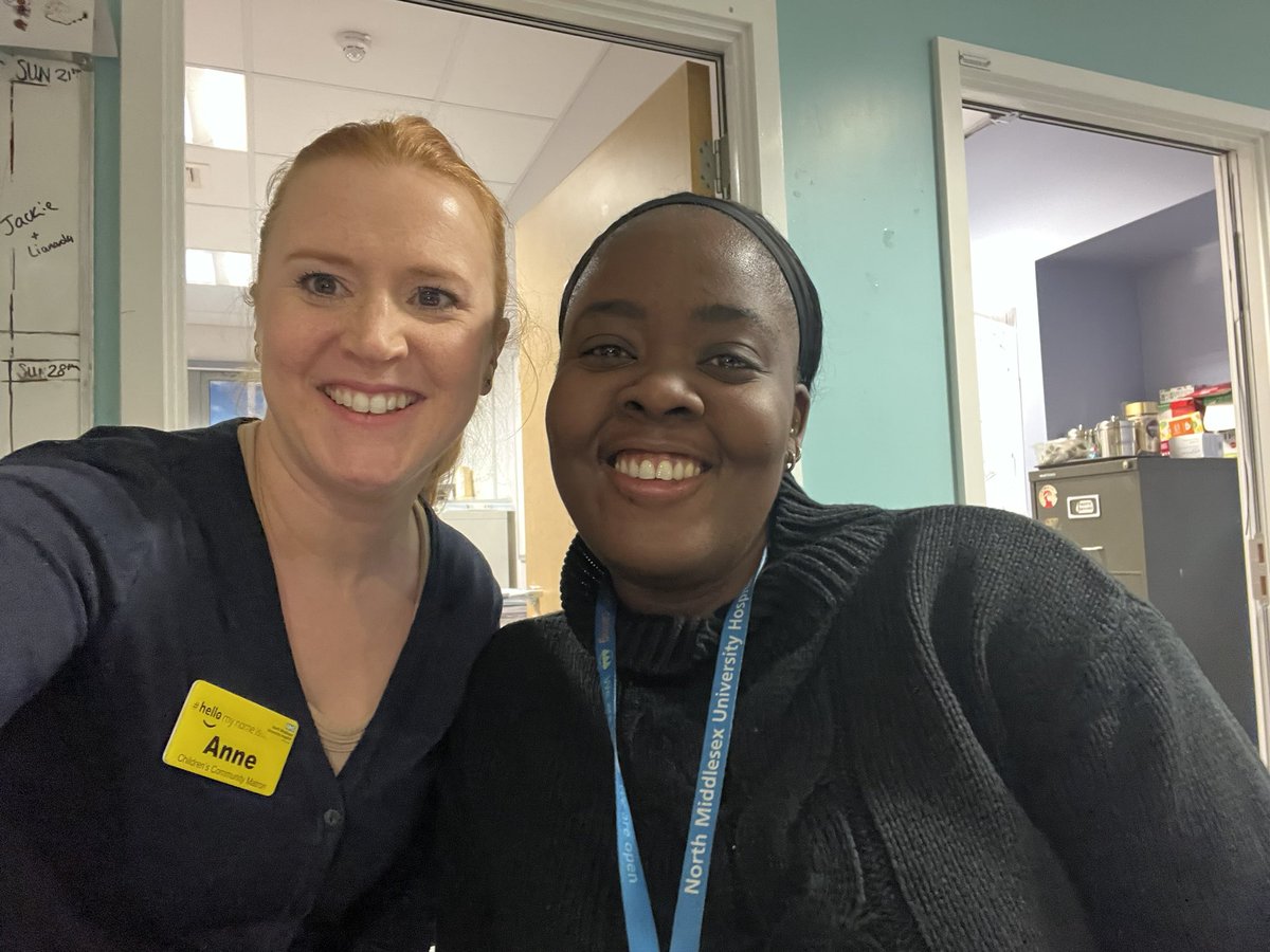 It was so lovely to have Danielle back in the children’s community nursing office today. Back for a clinical day together, we spent the day on visits. She is really missed by the team while on her CCN SPQ course. We are very proud of her #childrenscommunitynursing #ccn