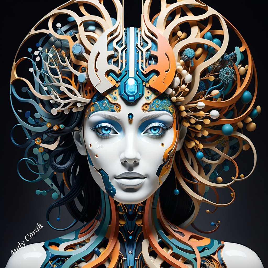 andy_corah's tweet photo. The power of AI in decoding the #MindsMysteries 🧠✨#AIartwork delves into the intricate workings of the #humanbrain where #AImodels unravel unique thoughts and memories. A visual testament to the profound exploration of cognition.🎨🌌 #AIart #MindDecoded #SciArt #WednesdayWisdom https://t.co/4G5ZpjTeDG