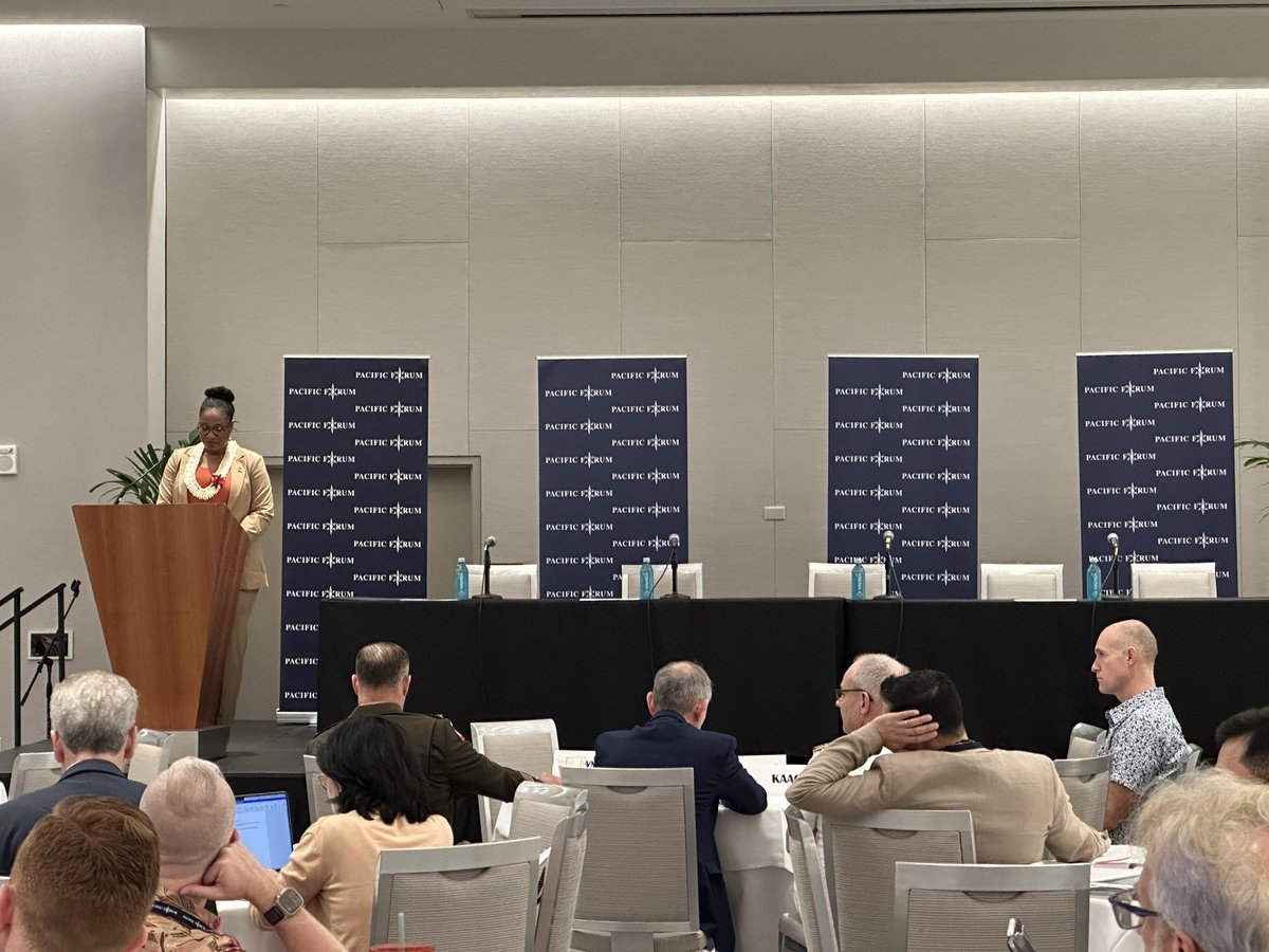 PacificForum's tweet photo. Live at #OIIP2024 Day 2 with Dr. Laura Taylor-Kale, Assistant Secretary of Defense for Industrial Base Policy, US @DeptofDefense
#PacificForum https://t.co/llhyvzT0x6