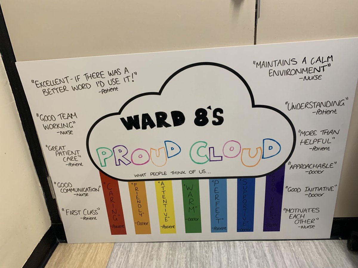 Proud clouds by @Vrichmond1 What is your team proud of? @WMTYScot Everyone in the team included! Inclusive, caring loving team. Well done! @NHSTayside