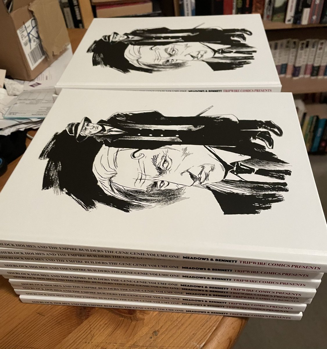 joelmeadows1's tweet photo. Here’s our big cartel link so people can order Holmes from there and get it signed by me too And here’s the big cartel link for people to order. One cover is on there and the other will be later tonight 

https://t.co/BQDApNFJZU @seanpphillips @JeffCarlisleArt @JeffMariotte https://t.co/jApOWxaj2j