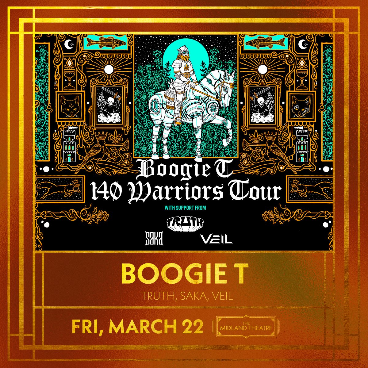 ⚔️JUST ANNOUNCED⚔️ Boogie T comes to The Midland Theatre on Friday, March 22 for the 140 Warriors Tour. Tickets on sale this Friday at 10 am!