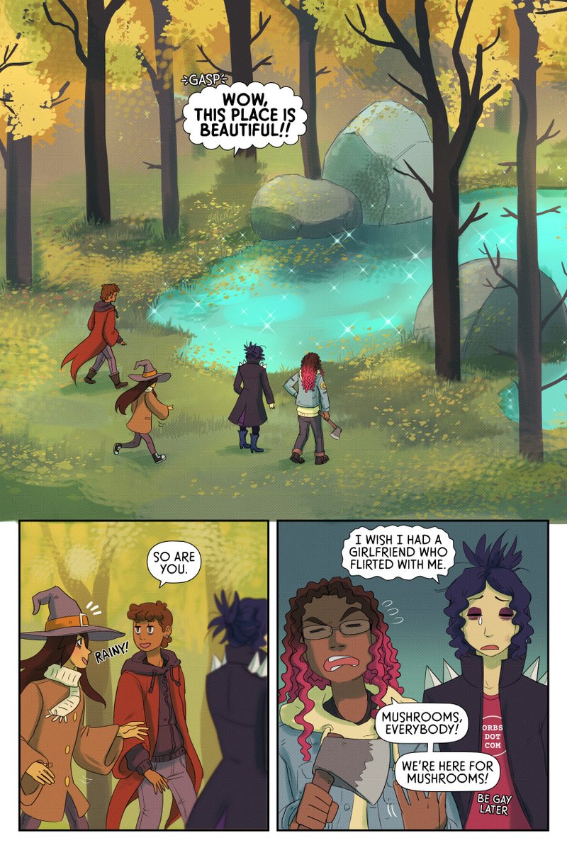 Hi new followers, check out my weekly webcomic Sunny and Rainy!! It's a queer slice of life comedy about sapphic witches. There's cute cats & succlents, magic stuff, cryptids, catgirls even!  ⭐Read it here: sunnyrainycomic.com  ⭐patreon.com/Maarika
