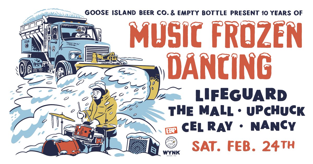 Music Frozen Dancing returns on February 24 for its ~10th year~ outside the Empty Bottle on Cortez St — RSVP @ emptybottle.com ❄️