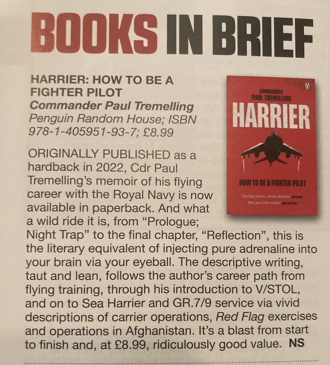 ‘The literary equivalent of injecting pure adrenaline into your brain via your eyeball’ So says @AvHistorian about @paul_tremelling’s HARRIER. And who doesn’t want a bit of that? Nice one Tremmers!