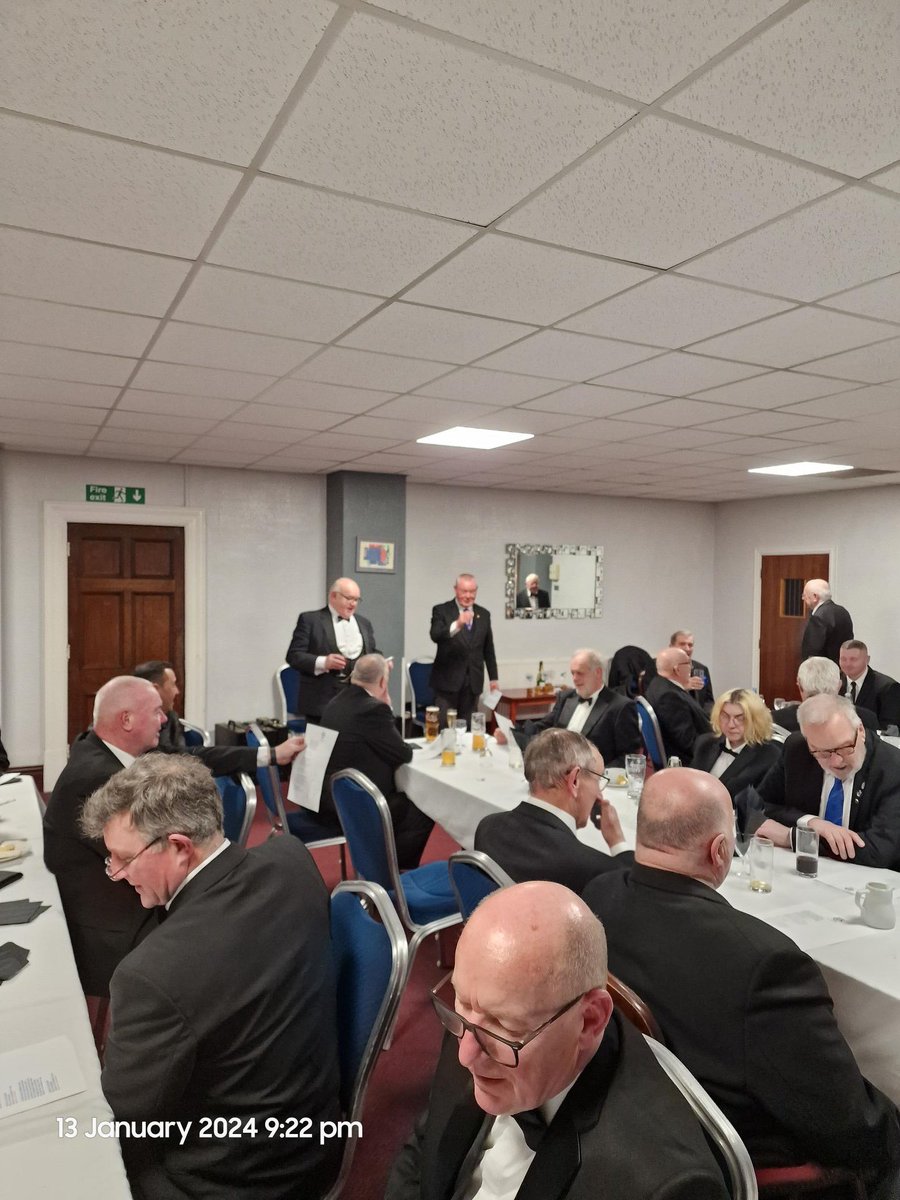 WBro Andy Graham installed as WM on Saturday 13th January 2024.