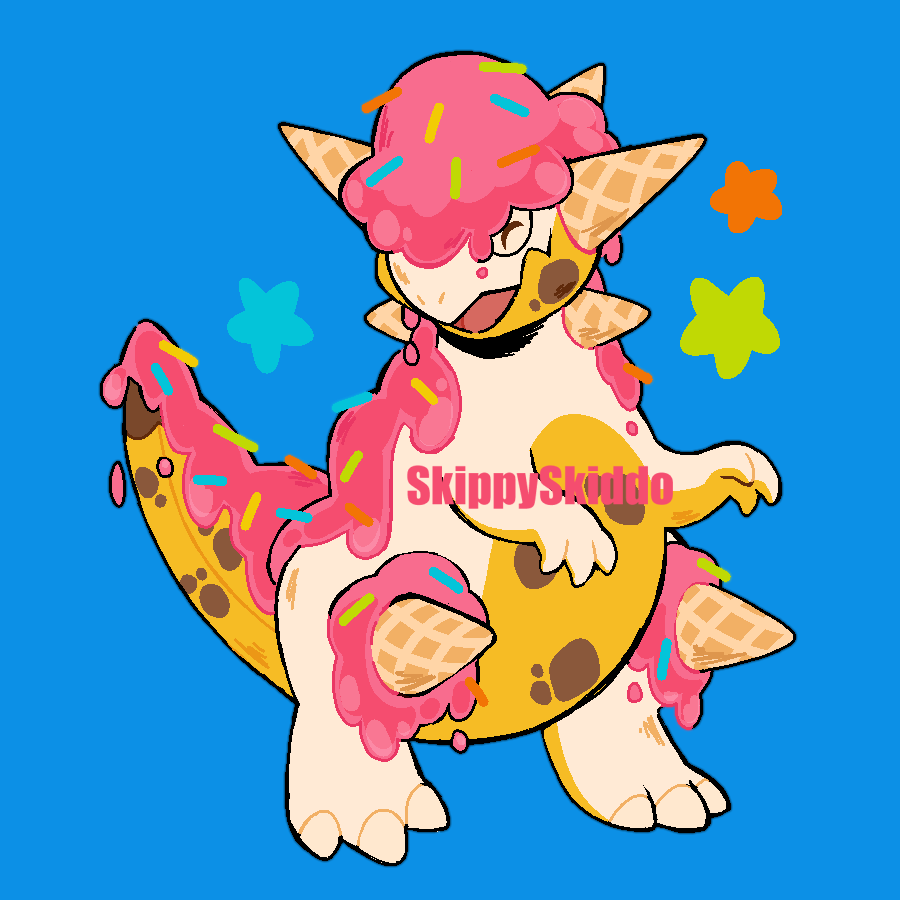 SkippySkiddo's tweet photo. Ice cream Rampardos !🍦🎂🍌 https://t.co/ZBKR97779l