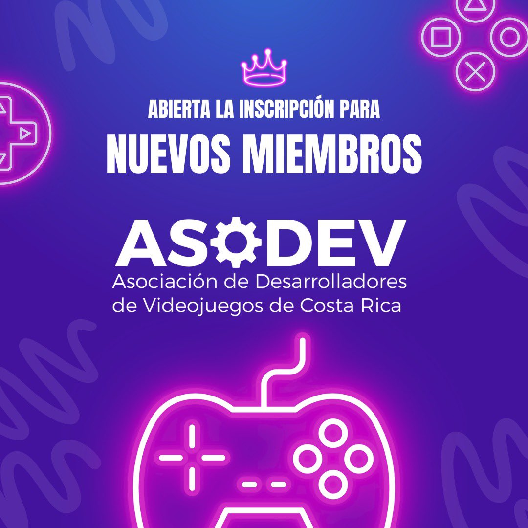 🎉📢 Abierto el proceso de afiliación para nuevos miembros de ASODEV.
¿Quiere ser miembro de la Asociación de Desarrolladores de Videojuegos de Costa Rica? ¿Quiere que su voz sea escuchada en el proceso de desarrollo de esta industria? Ahora es cuando.

forms.gle/LZTAK4iRXBQzJL…