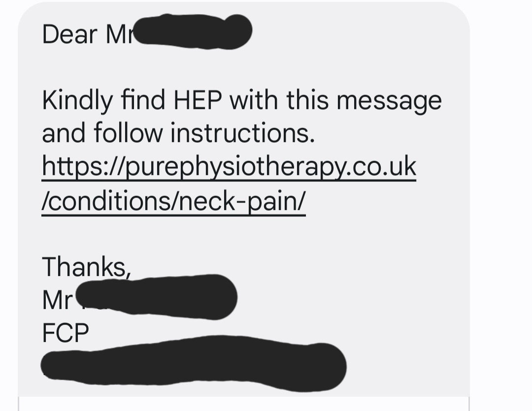 JamieBodden's tweet photo. What is the roll of the first contact practitioner FCP? My 78 Yr old dad had a physio appointment this morning. In 10 minutes, didn't even take his coat off and told he will get some exercises...sent a web link &amp; he doesn't have a computer/smart phone 👏 WT🤬 are we doing 🤷 https://t.co/QsaICXAqEQ