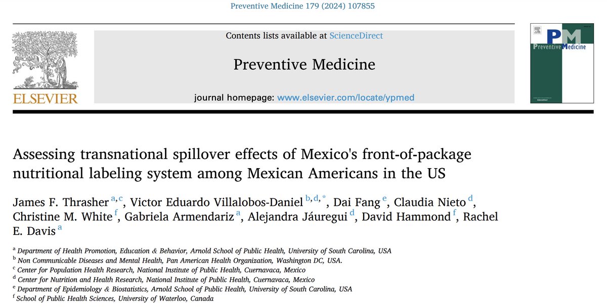 clau_nietorozco's tweet photo. New evidence proves that the Mexican Warning Labelling system works even outside Mexico. Mexican-American living in the United States 🇺🇸reported to decrease their unhealthy food consumption❌🍟🍔🍫. https://t.co/5yBEOJZiBJ