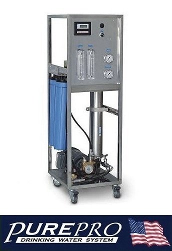 RO 1500GPD INDUSTRIAL. It provides 1500 gallons per day = 5678 liters per day.