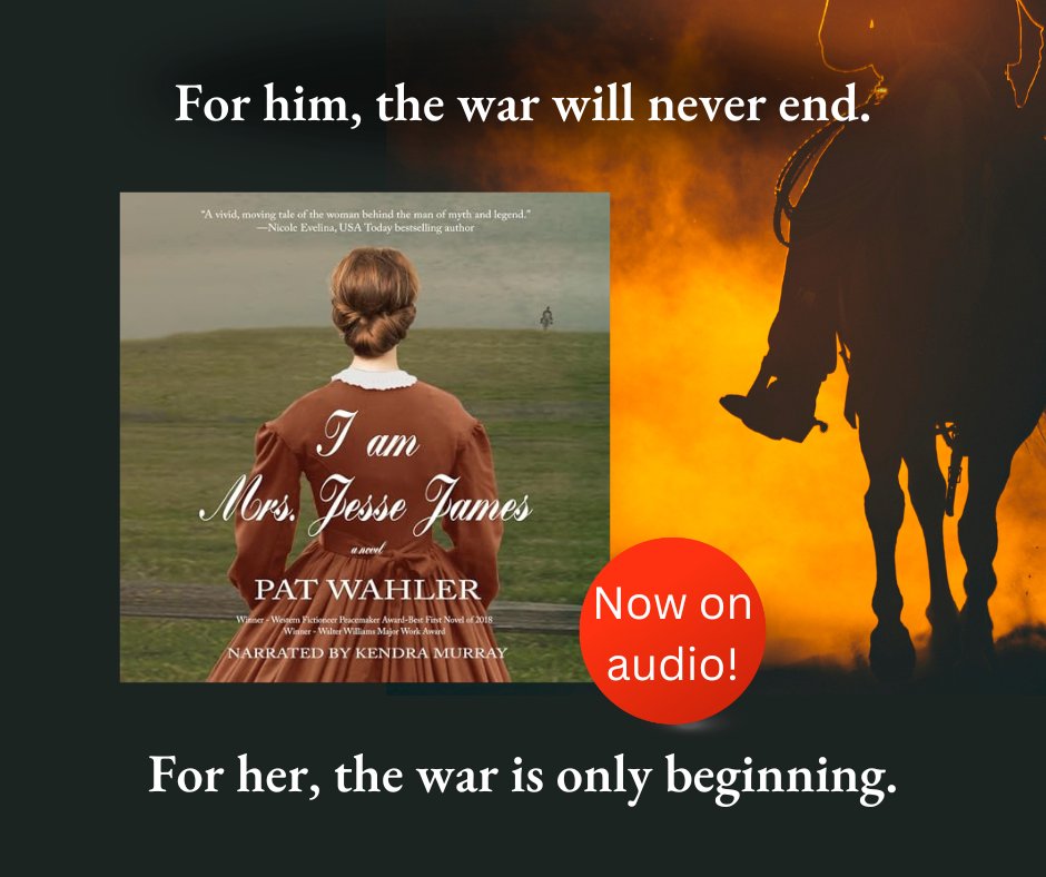 One of my best-selling and most awarded books is now out in AUDIO! Kendra Murray did a fabulous job bringing to life the woman who married Jesse James. Take a listen: amazon.com/I-Am-Mrs-Jesse… #audiobooks #histfic #western