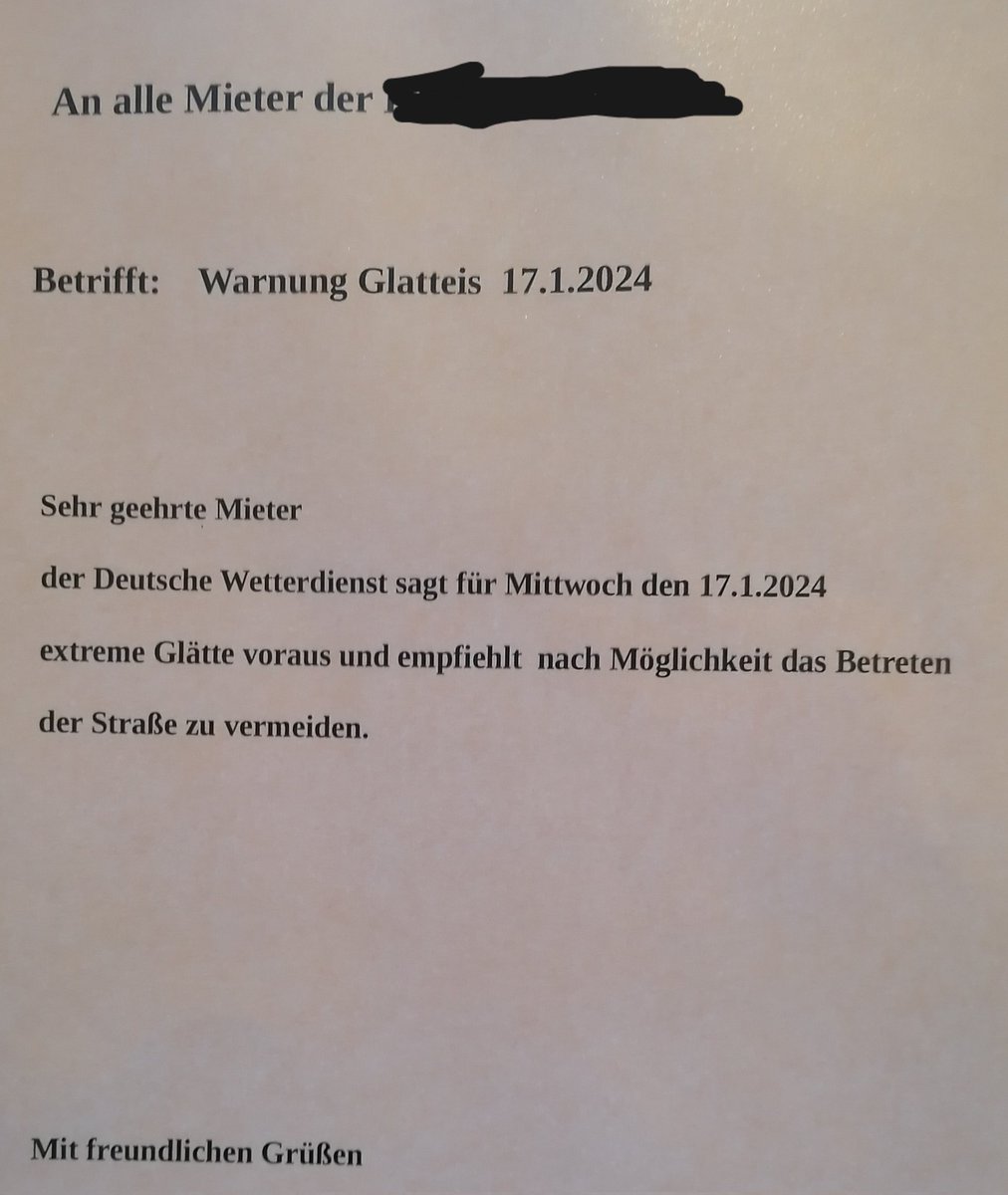 Ich bin doof und brauche Menschen, dir mir das Denken abnehmen. #Glatteis