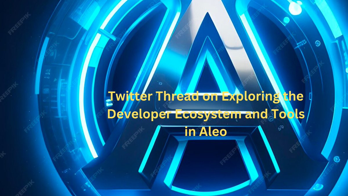 Mitty87052245's tweet image. Introduction
Let&apos;s dive into the world of Aleo, focusing on its developer ecosystem and the array of tools it offers. Aleo is not just another blockchain; it&apos;s a haven for developers. Join me as we explore what makes Aleo a developer&apos;s playground. #Aleo #DeveloperEcosystem