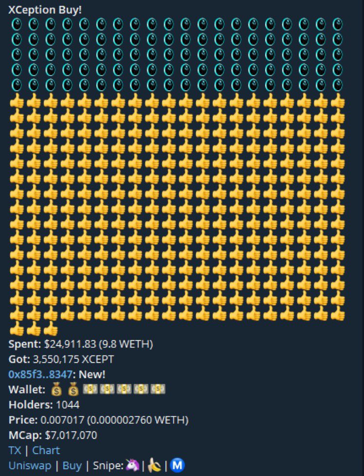 pixela1080p's tweet photo. Just a normal 25k$ buy in $XCEPT
:>>>
IYKYK
#xception
#xcept
@XCeption_bots https://t.co/VY26rWJCVk