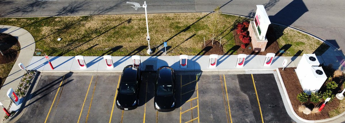 New Tesla Supercharger: Norfolk, VA - 1146 N Military Hwy (8 stalls) tesla.com/findus?locatio…