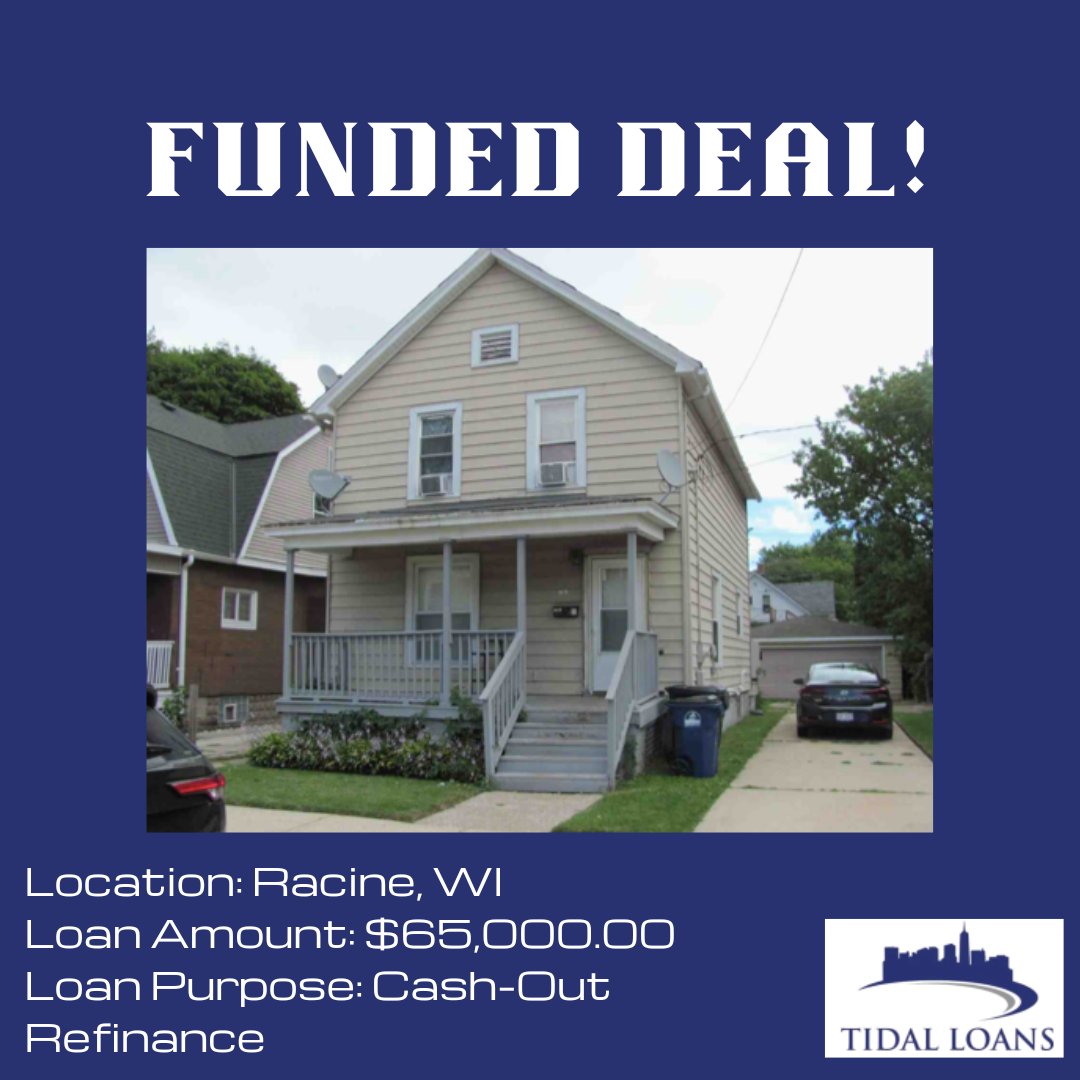 'Sealed Deal! Funding success in Racine, WI - with a $65,000.00 cash-out refinance loan. One more happy homeowner! 
.
.
.
#RealEstate #PropertyInvestment #FundingDeal #Refinance #RealEstateInvesting #RacineWI #Invest #PropertyDeal #WisconsinRealEstate #MortgageRefinance