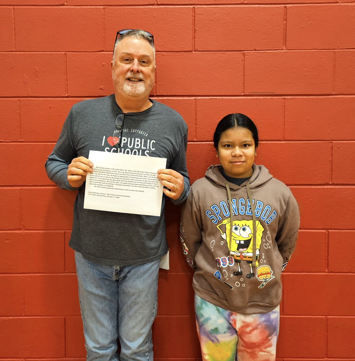 HPCSTORM's tweet image. One #HPCStorm student wrote about her favorite educator, art and history teacher Mr. Keith Killion, for I ❤️ Public Schools Day
#ILovePublicSchools #RootedNE #GrownforSuccess