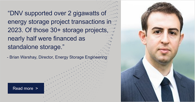 What major #energystorage trends do we expect to see continue in 2024? Brian Warshay reflects on the 2023 trends in the US and Canadian markets, including how the first year of the IRA influenced the market and opened doors for standalone storage projects. dnv.com/article/standa…