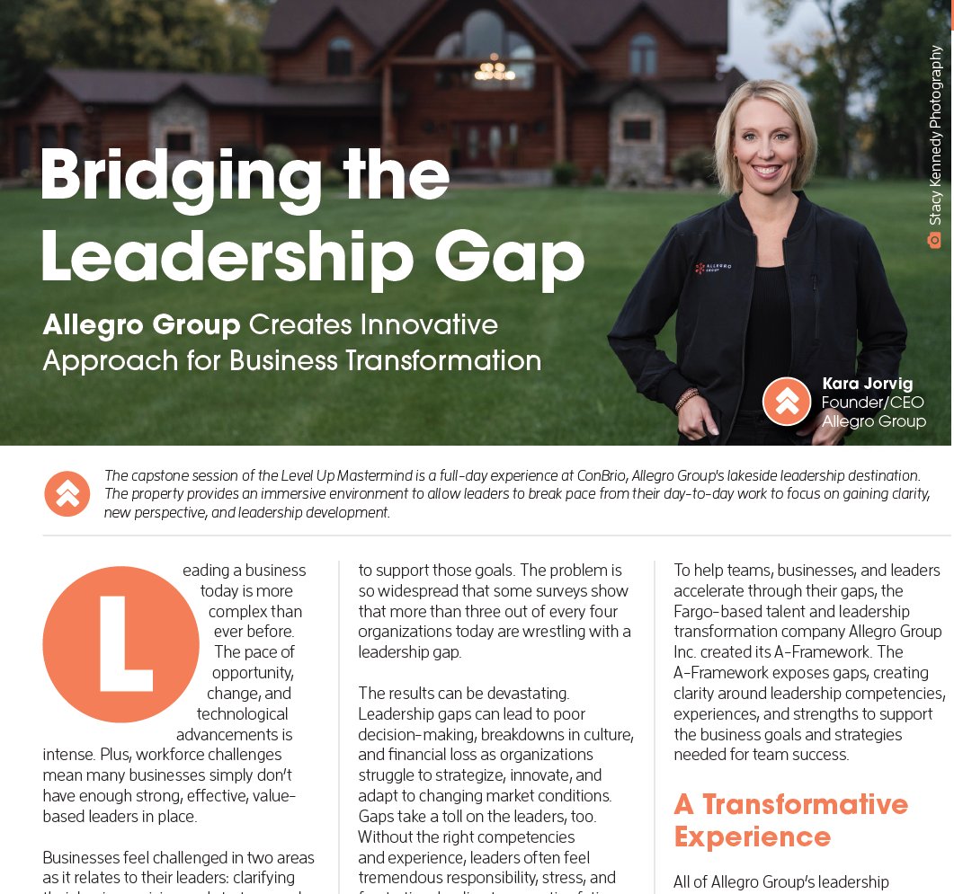 We're honored to be featured in @FargoINCMag's January issue! Thank you to @spotlightfargo's team. You’ve captured the essence of our mission and ongoing efforts to transform talent and leadership in business today. hubs.li/Q02gQ3D10

#LeadershipGap #LeadershipDevelopment
