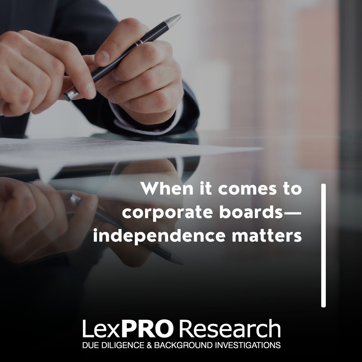 LexPROResearch's tweet photo. Director independence is critical in ensuring that the best interest of shareholders and other stakeholders is prioritized and that management is held accountable. Doing proper due diligence is not a nice to have it's an imperative. Read more: https://t.co/do15epq9fJ https://t.co/0lk12CaXRG