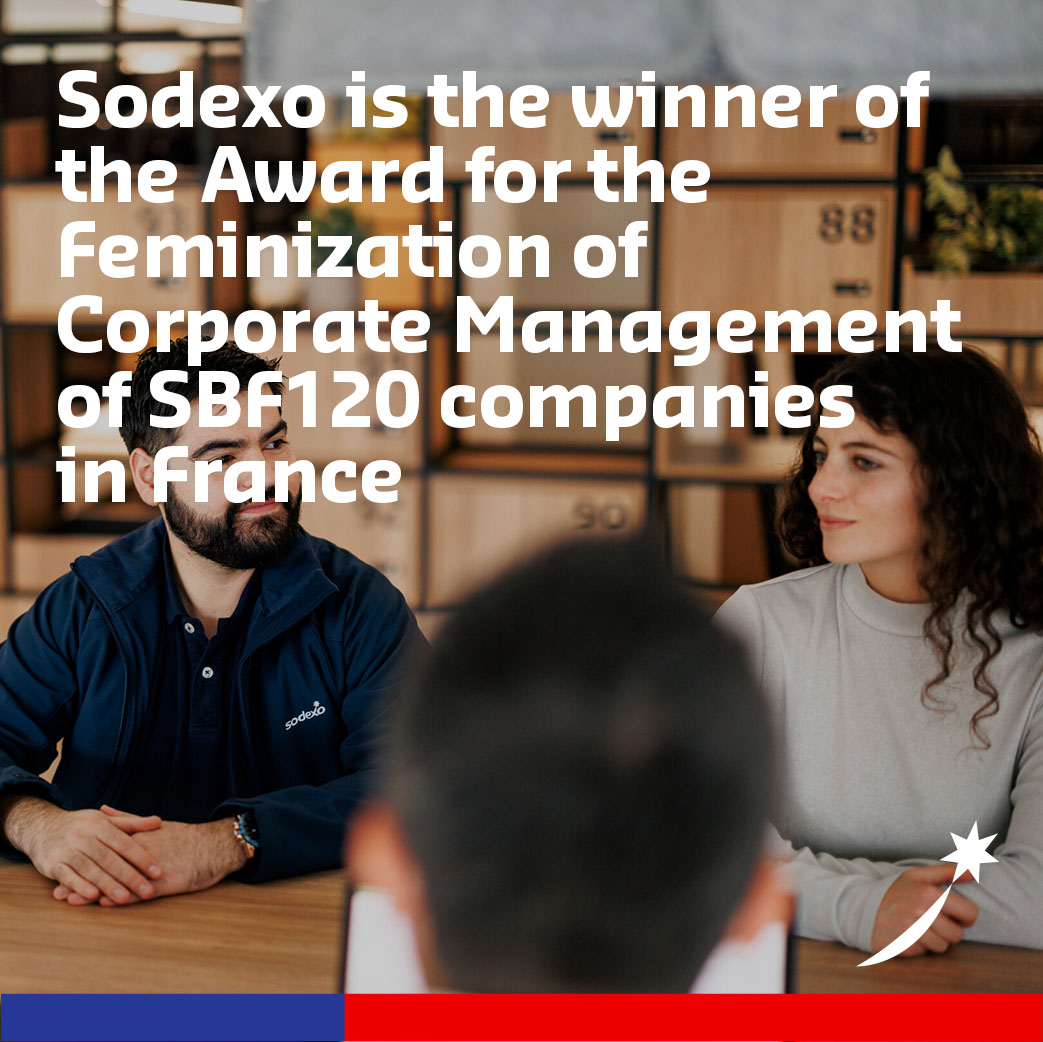 For the 10th edition of the Awards, we received the prize for the most advanced #company in terms of #feminization of  #management bodies among the 120 largest French companies. We achieve a significant improvement, raising our score by almost 4 points. 

sodexo.com/en/news/newsro…