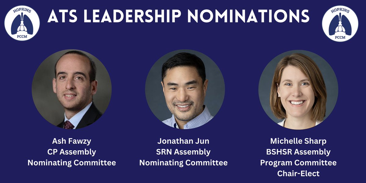 Voting for ATS Leadership Positions closes in 2 weeks We have three amazing faculty running for leadership positions. Make sure to vote for all the exceptional candidates today ⬇️ 🔗thoracic.org/vote/assembly-…