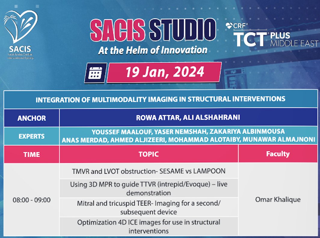 Getting ready for sessions starting tomorrow @SACIS_KSA #SACIS_2024 #SACIS_STUDIO #TCT_MIDDLEEAST with main #iecho #yesCCT #whyCMR case based session friday - let's go! @RHAAttar @TCTMD @crfheart @Heart_SCCT @ASE360 @YaserNemshah @jgranadacrf @StFrancis_LI