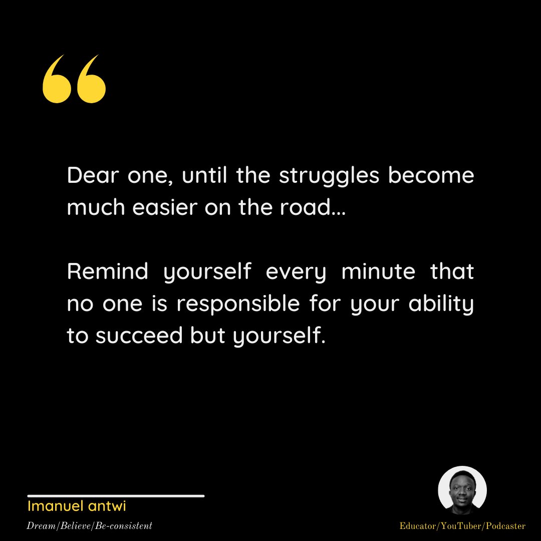 imanuel_antwi's tweet photo. Slow and steady success builds character.
#imanuelantwi #investinyou #keepgoing #itispossible #goodquotes #motivation https://t.co/aPq3bMygAU