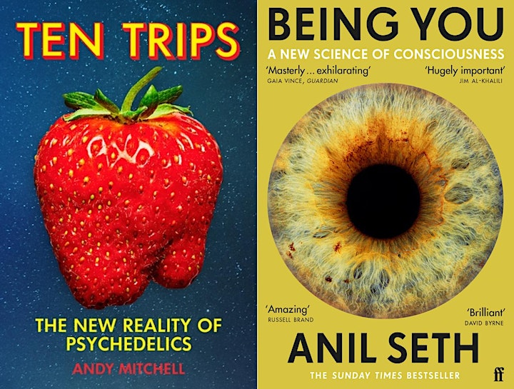 5x15stories's tweet photo. A huge thank you to #AndyMitchell and @anilkseth for a fascinating deep-dive this evening into what it means to alter our consciousness, and the mind-expanding capacities of psychedelics. Your can read more about these questions in their fantastic books #TenTrips and #BeingYou https://t.co/tR7FKVtn1F