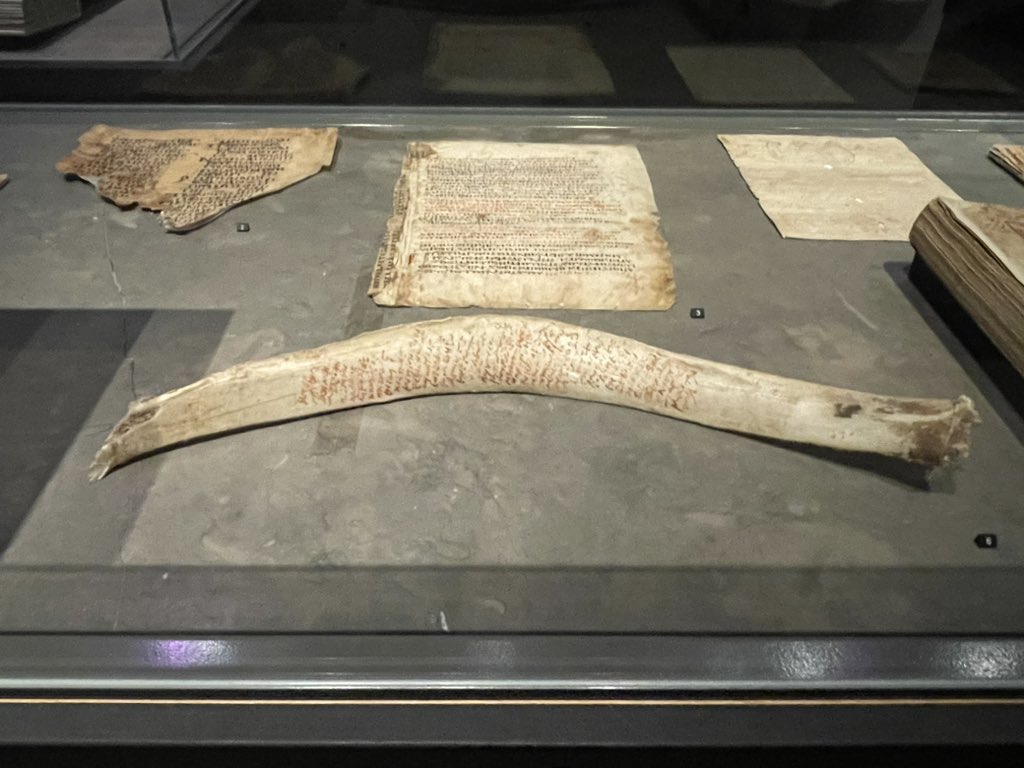virginiablanton's tweet photo. The Year 1000–camel bone with mystical text. https://t.co/KBh3kyNOnh