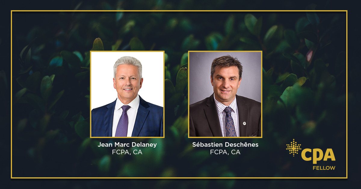 CPA Nouveau-Brunswick est très fier d'annoncer comme ses plus récents Fellows : Jean Marc Delaney, FCPA, CA et Sébastien Deschênes, FCPA, CA - veuillez vous joindre à nous pour les féliciter ! #FIERdêtreCPA