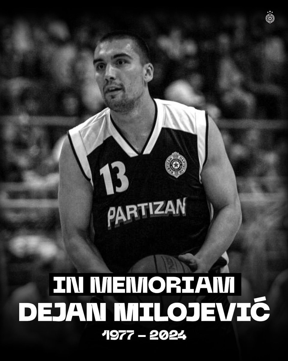 IN MEMORIAM. DEJAN MILOJEVIĆ (1977 – 2024)

🔗 partizan.basketball/vesti/aktuelno…

#KKPartizan