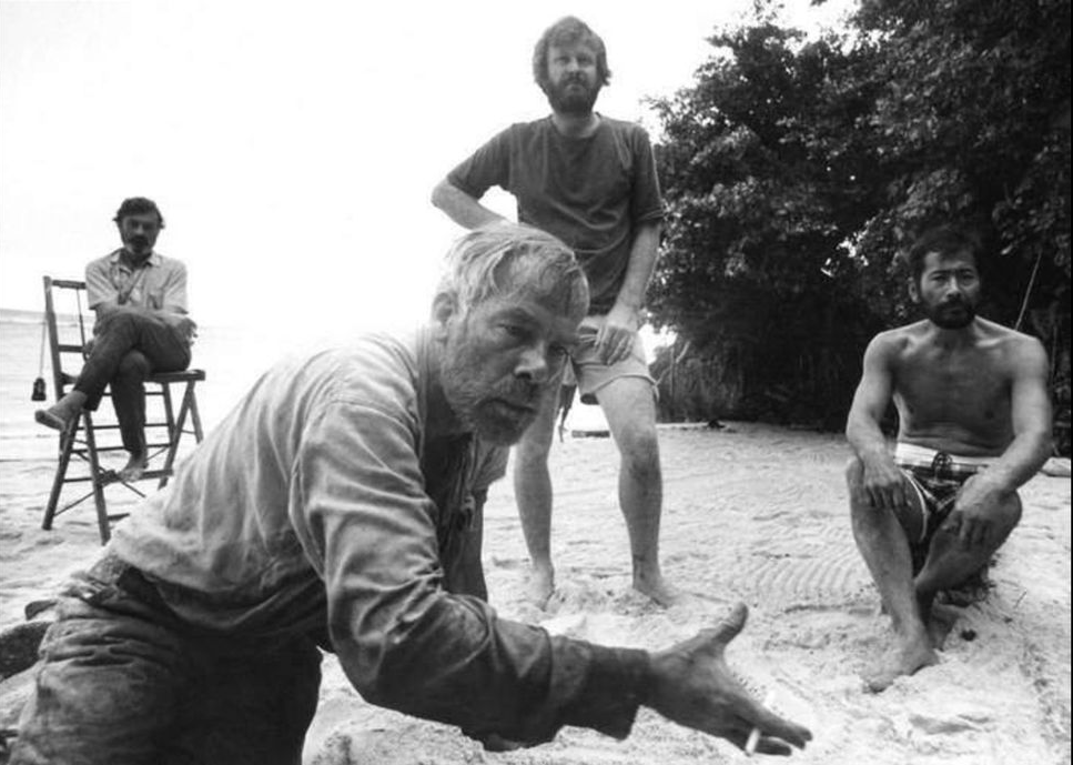 Rocco_Parondi's tweet photo. Toshiro Mifune, Lee Marvin, Conrad Hall and John Boorman during the filming of "Hell in the Pacific" (1968)
#HellinthePacific #ToshiroMifune #LeeMarvin #JohnBoorman https://t.co/J8NVUWt8ym
