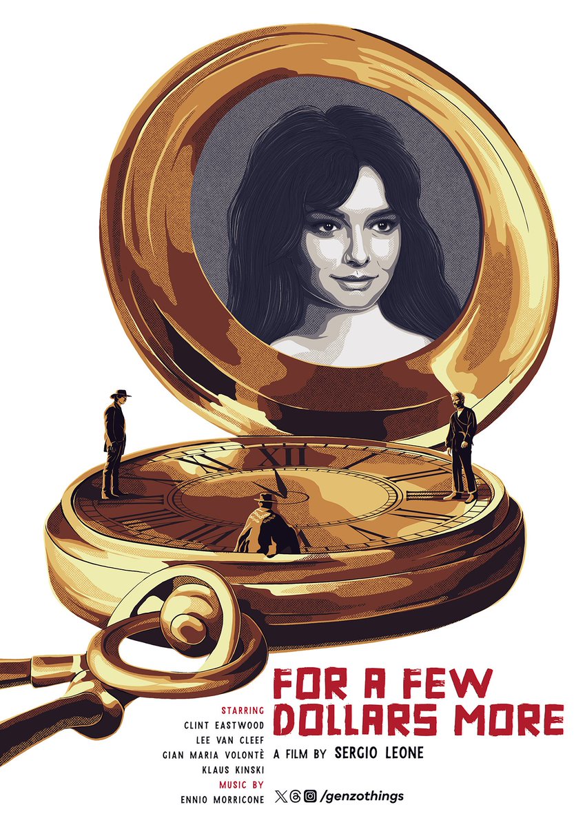 One of the most original posters for A Few Dollars More that I've ever seen👏

🎨<a href="/Genzothings/">Genzo</a>