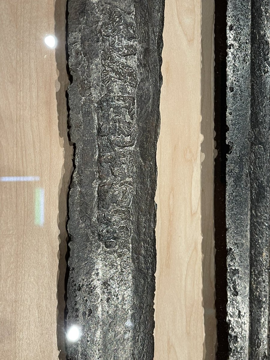 virginiablanton's tweet photo. WULFBERT inscribed on sword @ The Year 1000. https://t.co/ESEEeLY2sS