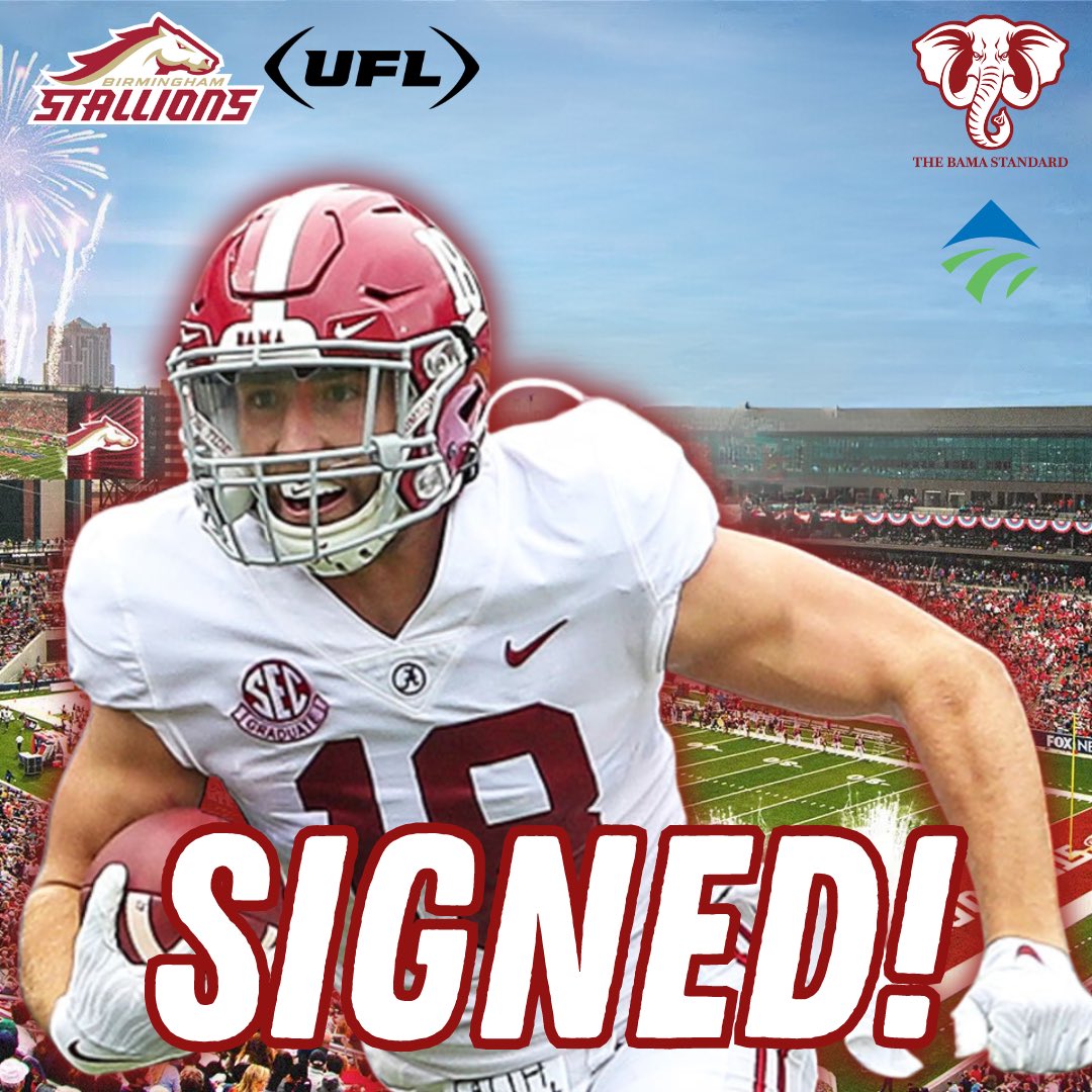 TheBamaStandard's tweet photo. Former Alabama WR Slade Bolden disclosed to us on last night’s episode of “The Bama Standard” that he is finalizing a deal with the @USFLStallions. 

It should be completed no later than tomorrow! 

#RollTide #BamaFactor #UFL #GiddyUp https://t.co/tjB0SjatVj