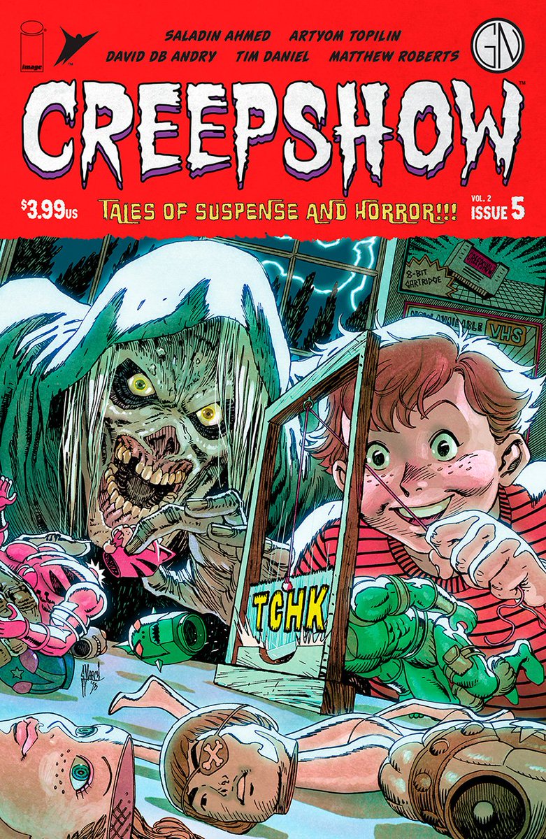 Happy #NCBD nerds! Here's what I'll be picking up.

Most anticipated - Creepshow #5

Favorite cover this week - Creepshow #5 cover A by @GuillemMarch

#comic #comics #comicbook #comicbooks