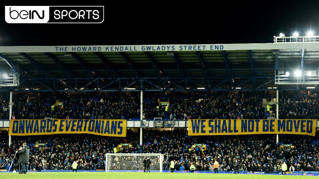 beINSPORTS_EN's tweet photo. A defiant message from the Everton fans at Goodison Park tonight after ANOTHER charge against them!

#beINFACUP #EFC https://t.co/lWXKqrVUrK