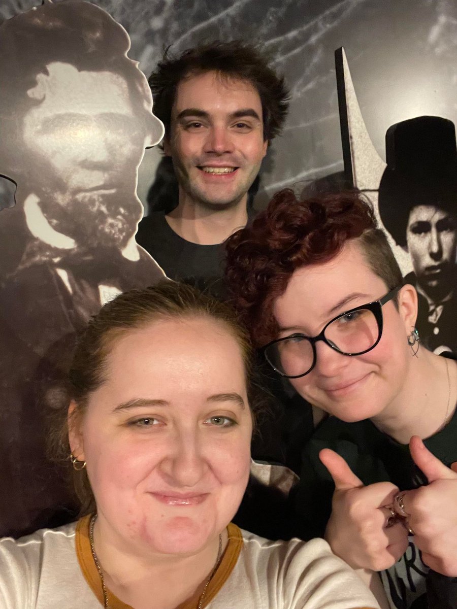Today is #MuseumSelfieDay! We're closed to the public in January for gallery maintenance and other projects, but don't worry, we've got the selfies covered! Been having fun w/ the guys in the military gallery while emptying and tarping the cases for new sprinkler installation!