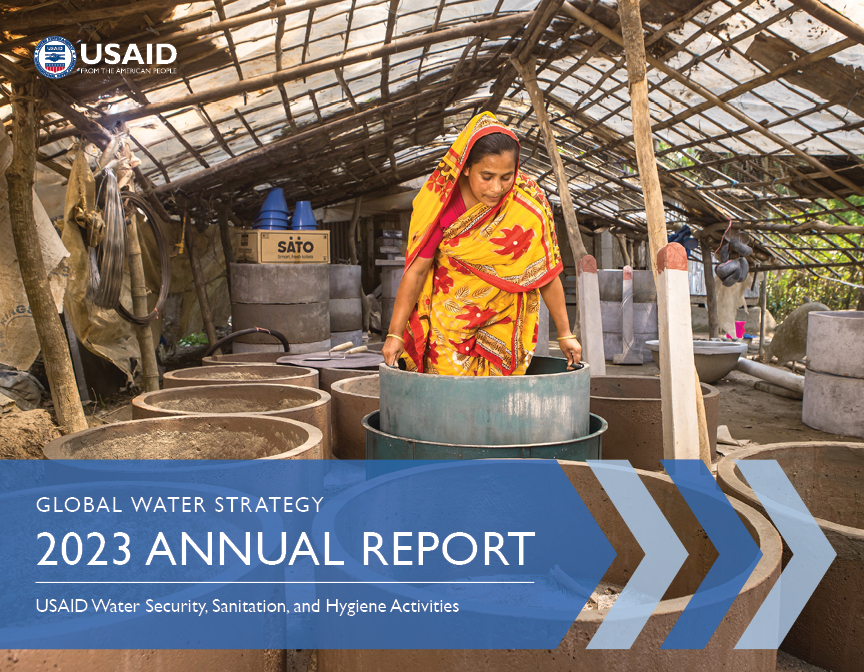 EspositoUSAID's tweet photo. Over the past year, @USAID mobilized over $133 million in new financing for the water &amp; sanitation sectors &amp; directly supported 5.2 million people to gain access to drinking water. Learn more in  our annual report. #WaterSecureWorld https://t.co/rxmlgfooBV https://t.co/7yS2dhET4I