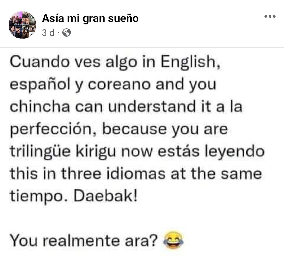 cinemadeinasia's tweet photo. "Asia mi gran sueño" tiene más razón que un santo 🤣 https://t.co/iOTGLL4vLT