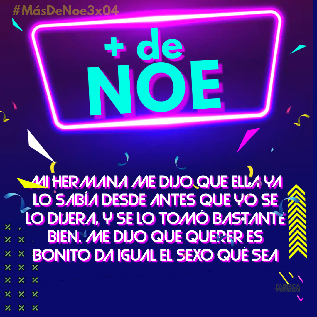 ¿Qué opinaba tu hermana de ello? #MásDeNoe3x04

.@NRomera__: "Mi hermana me dijo que ella ya lo sabía desde antes que yo se lo dijera".