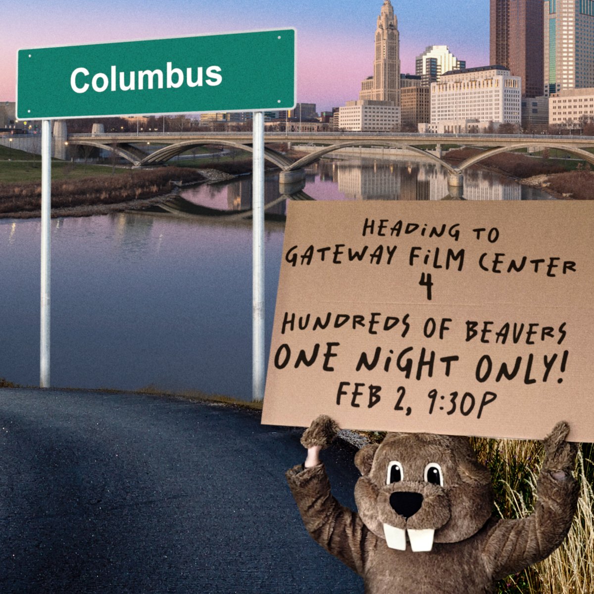 Columbus, OH! The HUNDREDS OF BEAVERS GREAT LAKES ROADSHOW heads to @GatewayFC for ONE NIGHT ONLY. Friday, February 2nd. 9:30pm. GET YOUR TICKETS NOW.

BUY TICKETS: bit.ly/3S2X0CS

#HundredsOfBeaversMovie #GreatLakesRoadShows #GatewayFilmCenter #Columbus