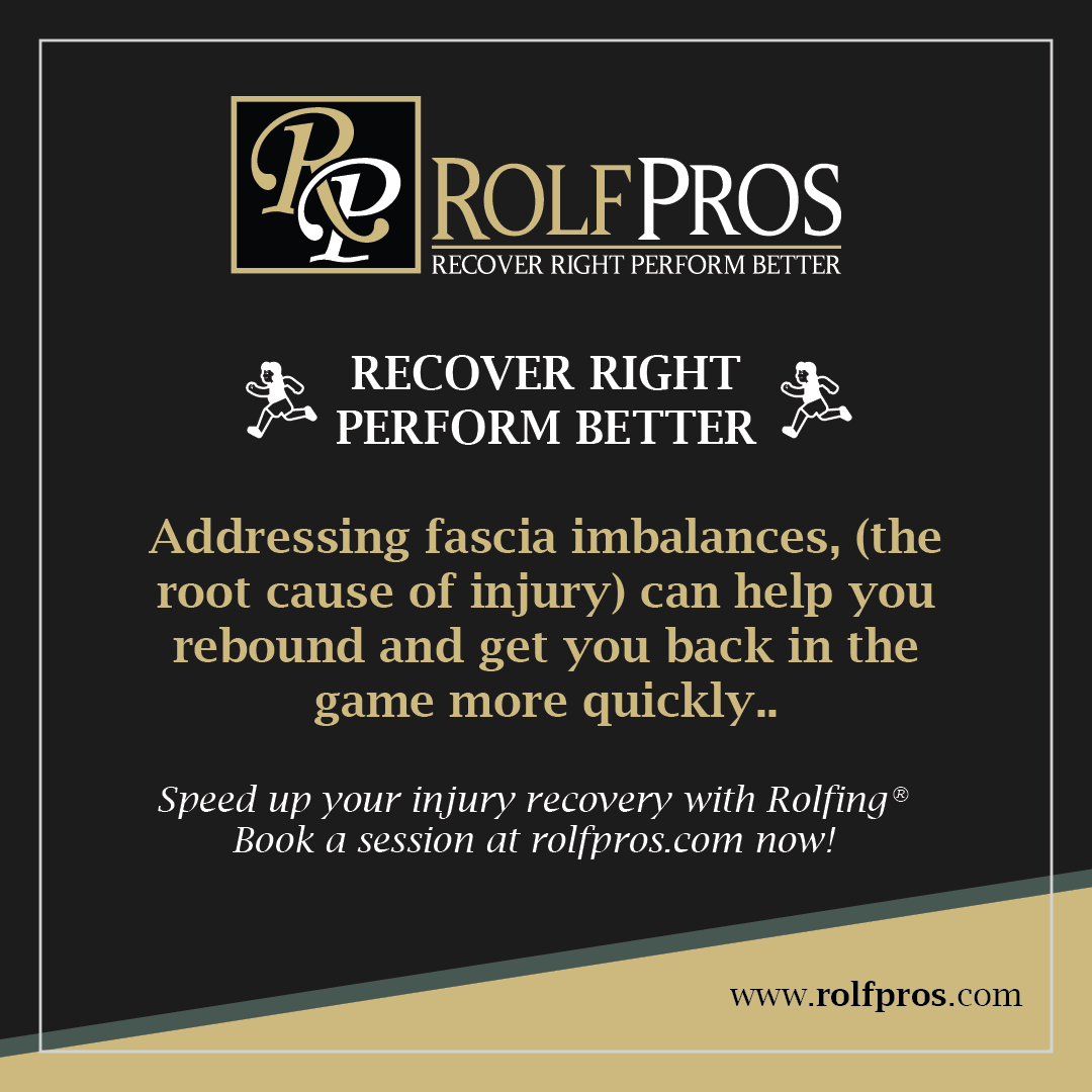 rolfpros's tweet photo. 🏃‍♀️ Recover Right, Perform Better 🏃‍♀️  

Addressing fascia imbalances, (the root cause of injury) can help you rebound and get you back in the game more quickly.

#Rolfing #InjuryRecovery #RecoverRight https://t.co/V7DVSd38Jw