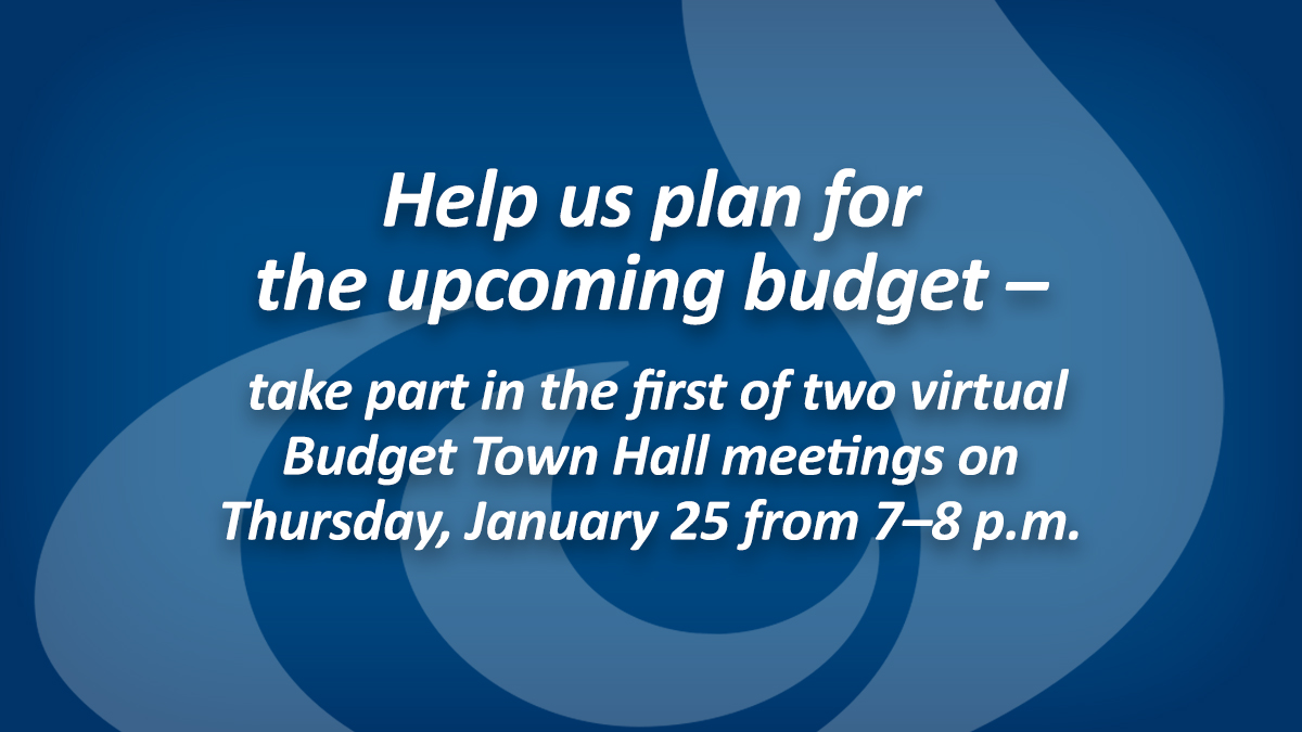 RETSDschools's tweet photo. Help us plan for the upcoming budget—take part in the first of two virtual Budget Town Halls on January 25, 7–8 p.m. This link to the meeting will be live as of 7 p.m. on that date: https://t.co/VJPMozj14M https://t.co/uztAhRBX7w