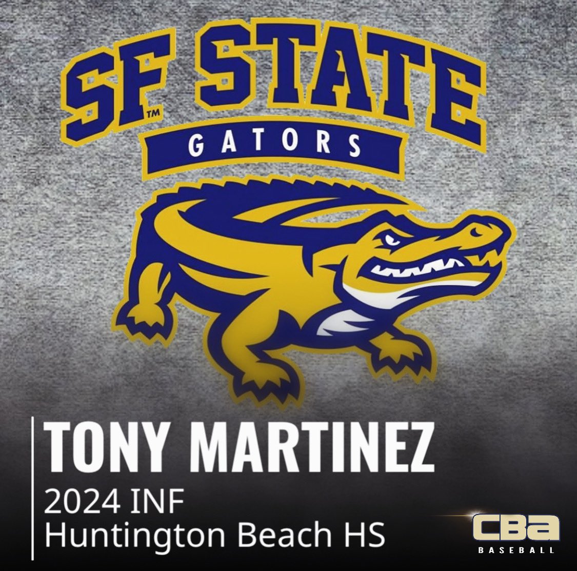 Congratulations Tony Martinez | 2024 INF Huntington Beach HS | committed to San Francisco State 

#weareCBA | #TheStandard