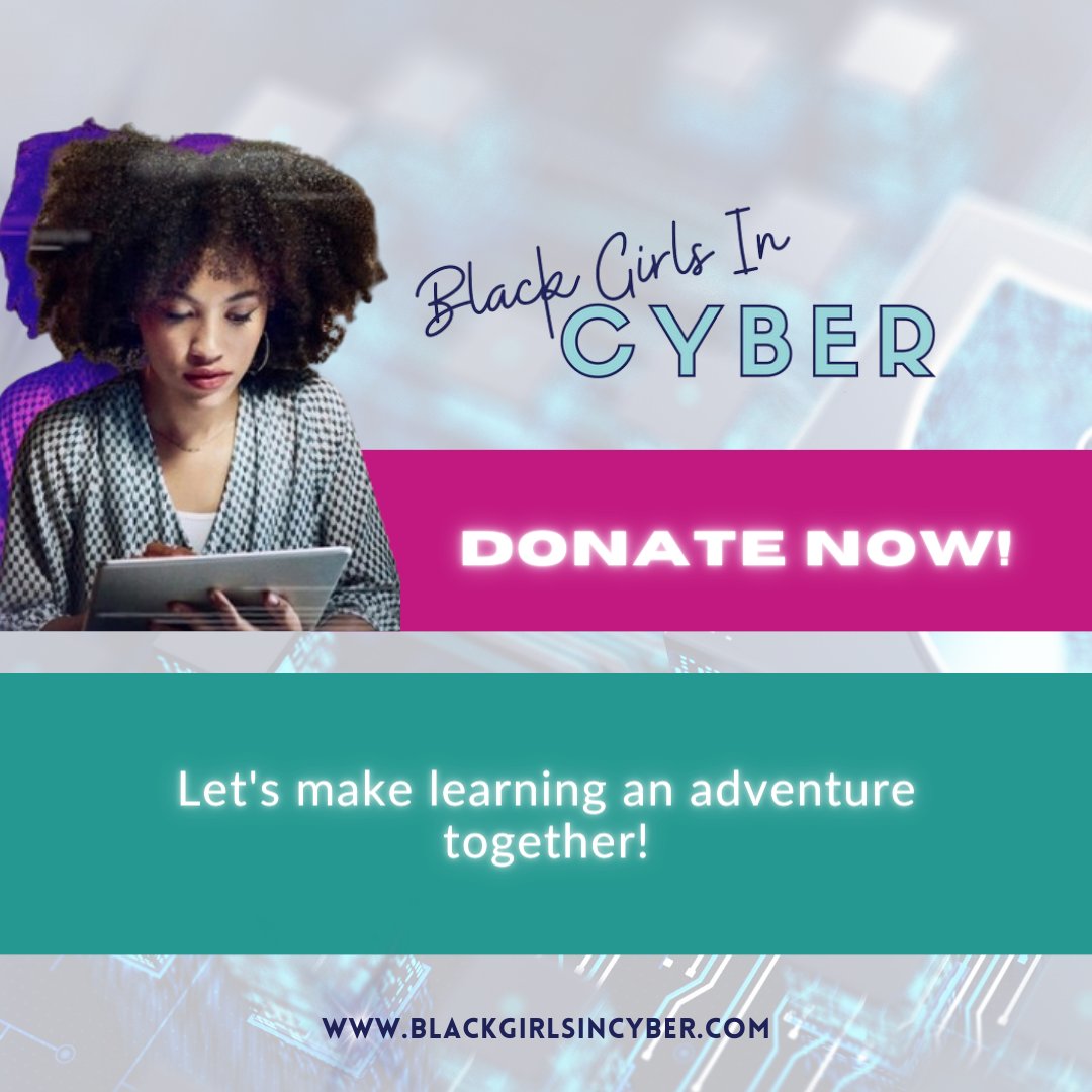 Fueling dreams, breaking cyber barriers—one byte at a time! Your donation empowers futures and safeguards dreams. 🛡️ Let's write a brighter chapter together! 🔐 #BGiC #PrivacyMatters #CyberEducation #DiversityInTech #CyberAware #OnlineSafety #SecureYourWorld