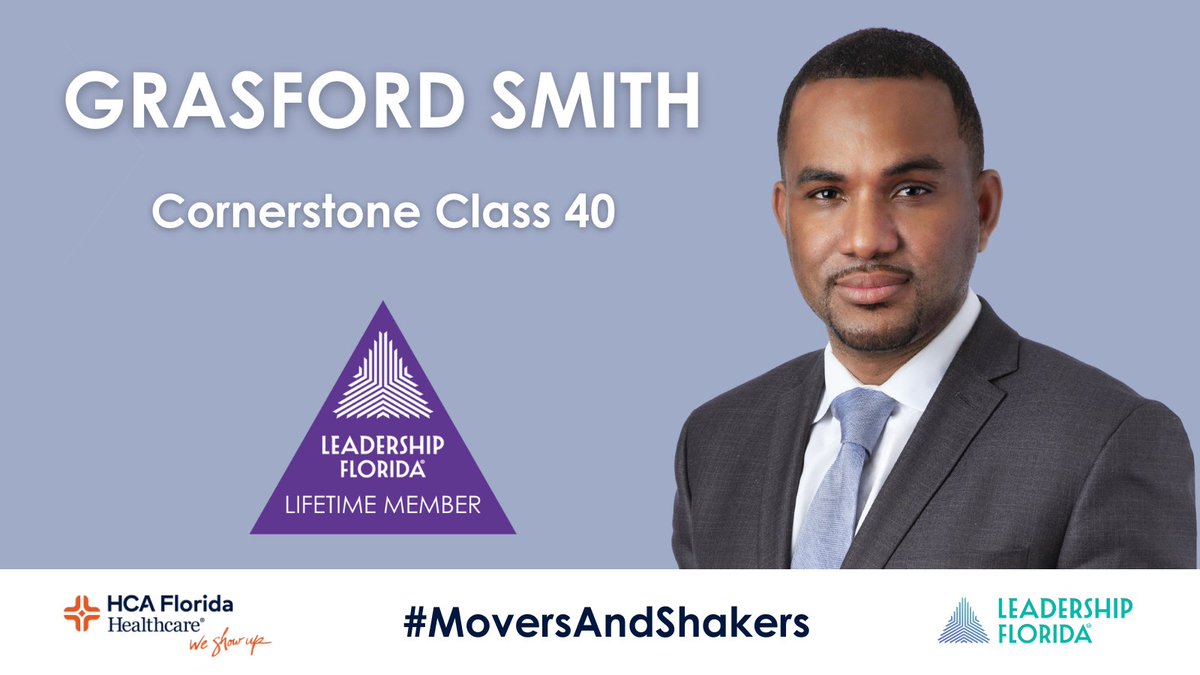#Lifetime Member Grasford Smith (#CornerstoneClass40 #XLerators, #GulfstreamRegion) was elected to @TheFlaBar's Board of Governors and will be installed at their annual convention in June. He is a litigation partner at @Akerman_Law.

Sponsor: @HCAFLHealthcare #MoversAndShakers