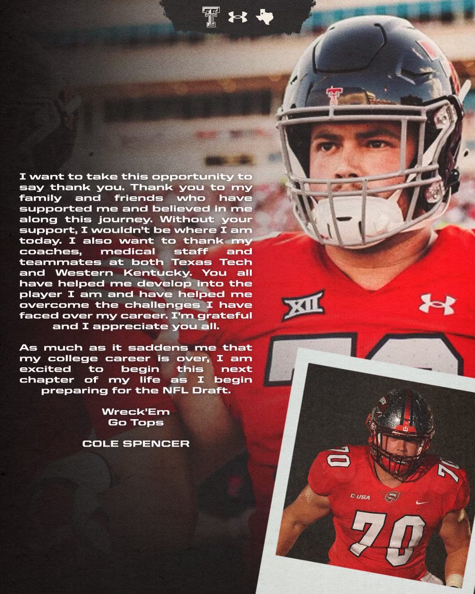 Grateful for the journey. Excited for what’s next. #WreckEm #GoTops